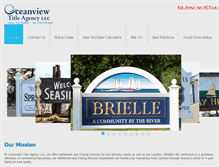 Tablet Screenshot of oceanviewtitle.com